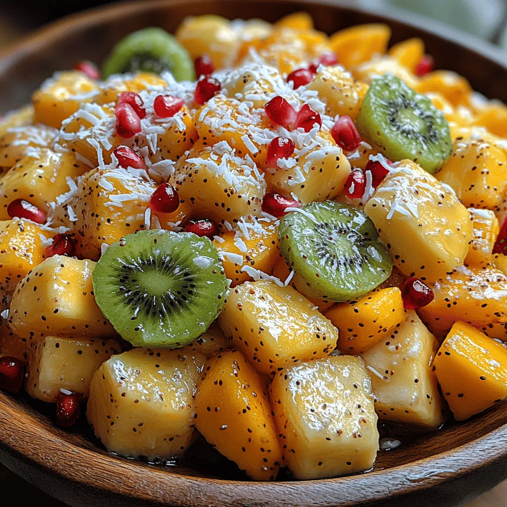 As the warm sun graces us with its presence, the demand for refreshing and vibrant dishes rises significantly. One such crowd-pleaser that has stood the test of time is fruit salad. Ideal for summer picnics, backyard barbecues, or simply as a quick and healthy snack, fruit salads offer a delightful medley of flavors and colors that can brighten up any gathering. This year, why not elevate your fruit salad game with an "Island Bliss Fruit Salad"?