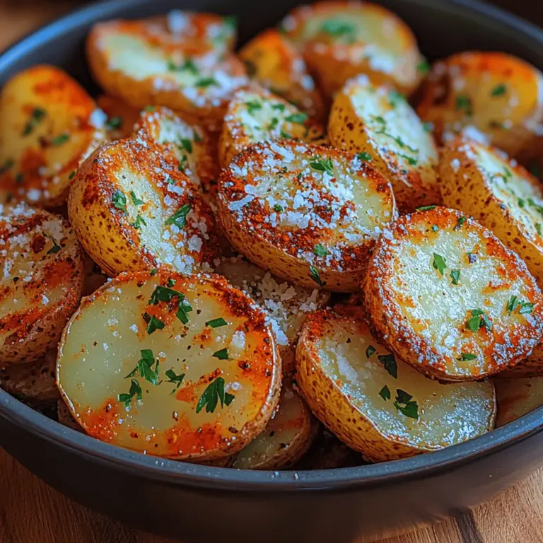 Welcome to the world of crispy herb-infused air fryer sliced potatoes, a dish that promises to elevate your culinary repertoire. This remarkable recipe showcases the versatility of the air fryer while highlighting how basic ingredients can be transformed into a delectable treat. Whether you’re serving them as a side dish at dinner or enjoying them as a snack while binge-watching your favorite series, these air-fried potatoes are sure to impress. Infused with aromatic herbs and spices, each bite delivers a savory punch that satisfies the palate and complements a variety of meals.