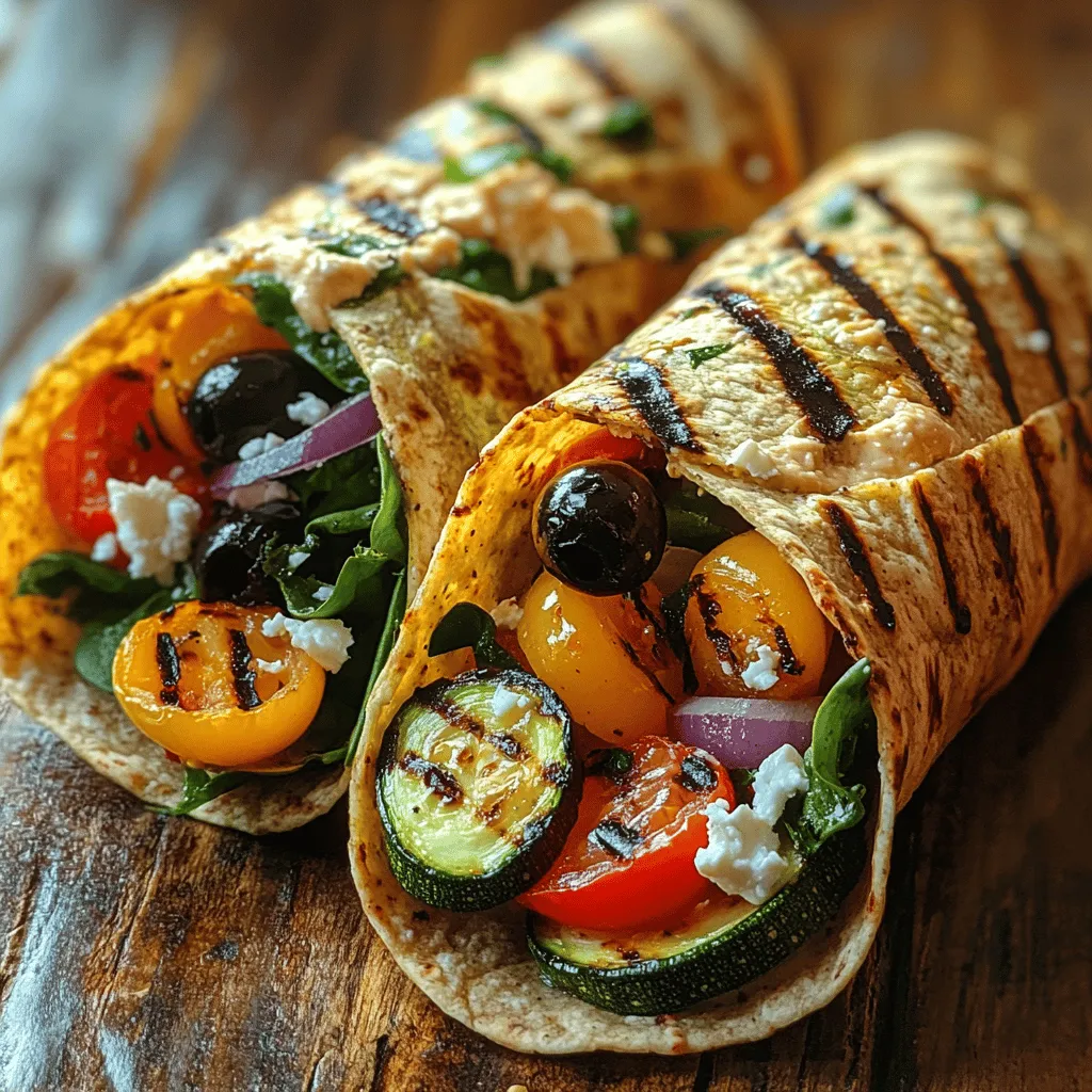 If you’re on the lookout for a dish that celebrates fresh ingredients and vibrant flavors, look no further than Mediterranean Grilled Veggie Wraps. This delightful recipe is not only a feast for the eyes but also a healthy and fulfilling option that makes it perfect for a light lunch or a satisfying dinner. Imagine biting into a wrap filled with perfectly grilled vegetables, creamy feta cheese, and the briny goodness of olives, all enveloped in a soft, whole wheat tortilla.