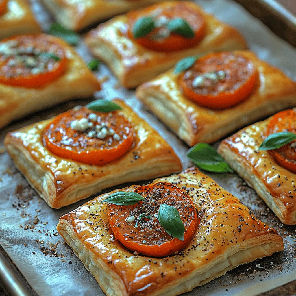 Cherry Tomato Goat Cheese Puff Tartlets are a culinary delight that perfectly marries the sweetness of cherry tomatoes with the creamy richness of goat cheese, all enveloped in a golden, flaky puff pastry. These bite-sized treats are not only a feast for the eyes but also a celebration of flavors, making them an ideal choice for a variety of occasions. Whether you are hosting a sophisticated dinner party, enjoying a picnic in the park, or simply indulging in a comforting snack at home, these tartlets are sure to impress.