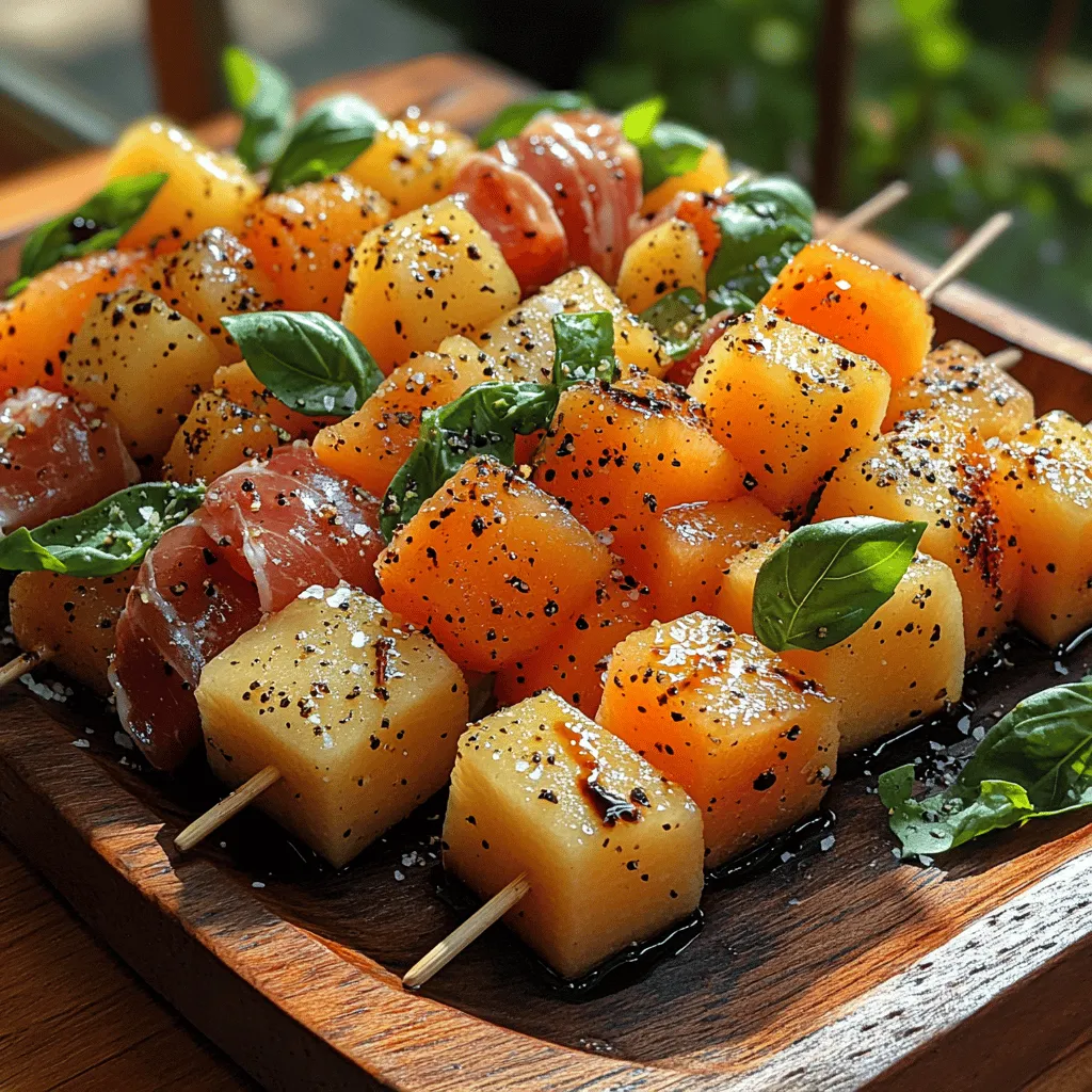 As the summer sun shines brightly and the days stretch longer, nothing quite captures the essence of the season like a refreshing appetizer that balances lightness with flavor. Enter Sweet & Savory Melon Prosciutto Skewers – a delightful dish that marries the sweetness of ripe melons with the savory, salty notes of prosciutto. This appetizer is not just visually appealing but also offers a symphony of flavors that dance on the palate, making it the perfect addition to your summer gatherings, picnics, or even a simple family dinner.