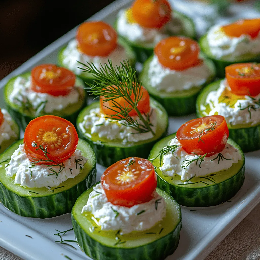 Appetizers and finger foods have become the stars of gatherings, whether it’s a casual get-together, a festive holiday party, or a sophisticated cocktail event. These bite-sized delights not only allow guests to mingle freely but also showcase a variety of flavors and textures. Among these delightful options, *Whipped Feta Cucumber Bites* stand out as a fresh, sophisticated choice that perfectly balances creamy richness with crunchy freshness. With the allure of their vibrant presentation and an explosion of flavors, these bites are sure to impress your guests and elevate your appetizer game.