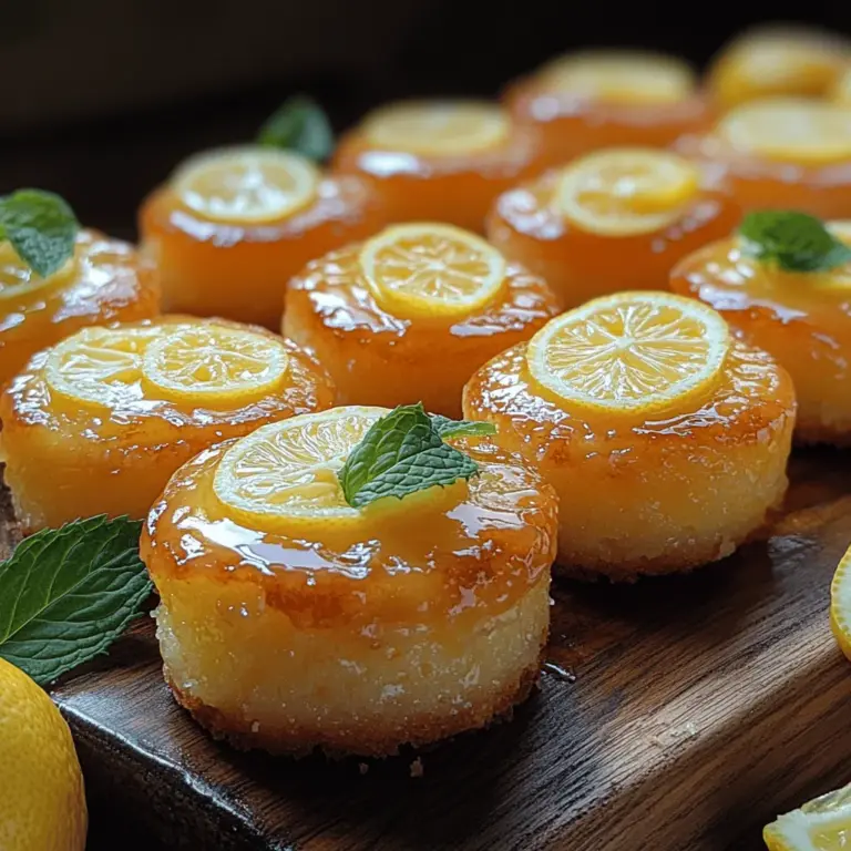 Welcome to the delightful world of mini lemon drop cakes, a dessert that embodies the essence of sunshine in each bite. These charming little cakes are the perfect balance of zesty and sweet, making them an irresistible treat for any occasion. With their light, fluffy texture and bright lemon flavor, mini lemon drop cakes are sure to capture the hearts (and taste buds) of casual bakers and dessert enthusiasts alike.