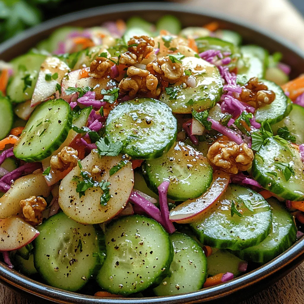 Slaw dishes have become increasingly popular in recent years, not just for their crisp textures and vibrant colors but also for their versatility in various meals. From summer barbecues to holiday feasts, slaw can serve as a refreshing side dish, a flavorful topping for sandwiches, or even a light main course when paired with proteins. Among the myriad of slaw recipes available, the Crisp & Zesty Cucumber Apple Slaw stands out as a delightful and nutritious option that brings together the best of both fruits and vegetables.