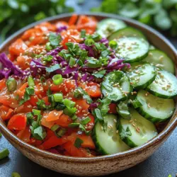 Slaw is a culinary staple that has evolved over the years, emerging as a versatile and refreshing side dish that complements a wide array of meals—from barbecues to Asian-inspired dinners. Among the myriad of slaw options available, the Crunchy Asian Cucumber Carrot Slaw stands out due to its vibrant colors, crisp textures, and delicious flavors. This slaw is not just a feast for the eyes; it also brings a delightful crunch that contrasts beautifully with hearty main dishes.