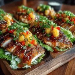Sweet & Spicy Chicken and Pineapple Wraps are more than just a meal; they represent a delightful fusion of flavors that tantalize the taste buds. This dish brings together the sweetness of ripe pineapple, the fiery kick of sriracha, and the savory goodness of tender chicken, creating a culinary experience that is both satisfying and refreshing. Perfect for a quick lunch or a vibrant dinner, these wraps are not only delicious but also a healthier option compared to traditional wraps, thanks to the use of fresh ingredients and a lighter wrap alternative.