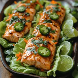 Sweet Chili Salmon Lettuce Wraps Recipe