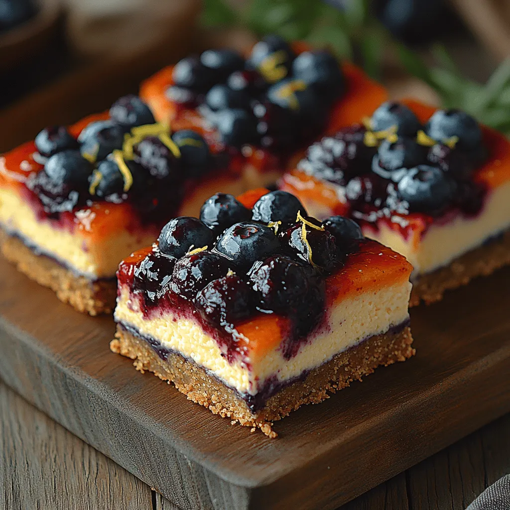 When it comes to desserts that can captivate the senses, few can rival the charm of Luscious Blueberry Cheesecake Bars. These delectable treats combine the creamy richness of classic cheesecake with the tart sweetness of fresh blueberries, resulting in a dessert that is both visually stunning and incredibly satisfying. Perfect for a summer gathering or an elegant dinner party, these cheesecake bars offer a taste of indulgence with a hint of fruitiness that makes them truly unique.