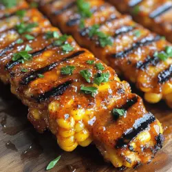 Golden Honey Butter Corn Ribs are a delightful and innovative dish that showcases the sweet, juicy flavors of fresh corn on the cob, enhanced by a rich, buttery glaze. This recipe has gained significant popularity for its simplicity and versatility, making it a favorite among home cooks and food enthusiasts alike. The unique presentation of corn ribs—where the cob is cut into rib-like sections—adds an element of fun and creativity to any meal.