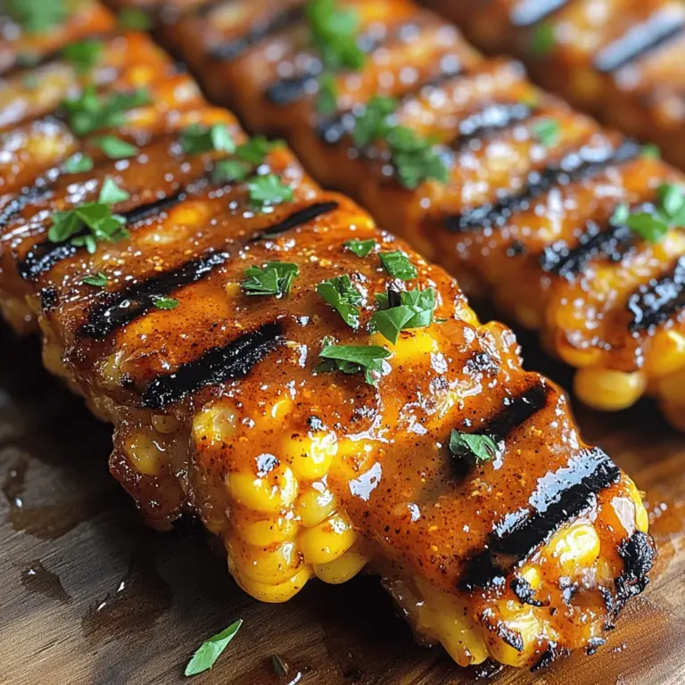 Golden Honey Butter Corn Ribs are a delightful and innovative dish that showcases the sweet, juicy flavors of fresh corn on the cob, enhanced by a rich, buttery glaze. This recipe has gained significant popularity for its simplicity and versatility, making it a favorite among home cooks and food enthusiasts alike. The unique presentation of corn ribs—where the cob is cut into rib-like sections—adds an element of fun and creativity to any meal.