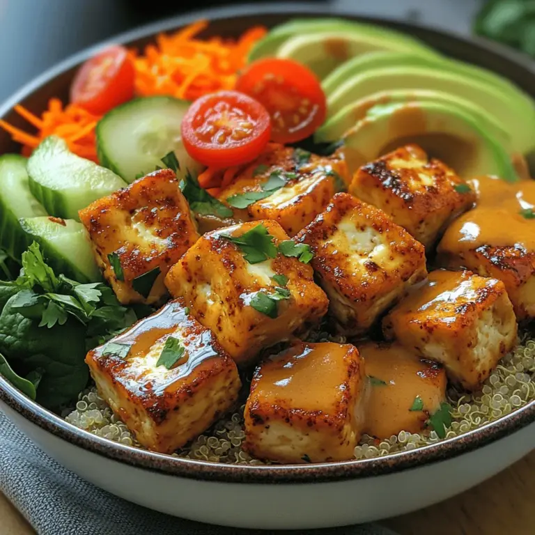 In the realm of healthy eating, Buddha bowls have carved out a niche for themselves, emerging as a popular choice among food enthusiasts and health-conscious individuals alike. These vibrant, nutrient-packed bowls are celebrated for their ability to combine a variety of ingredients into a single, aesthetically pleasing dish that not only looks good but also nourishes the body. The Crispy Tofu Buddha Bowl stands out as a delicious embodiment of this trend, featuring an exciting mix of flavors, textures, and colors that make it a satisfying meal option for any time of the day.