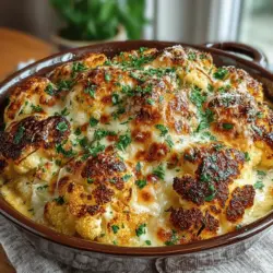 When it comes to comfort food, few dishes can match the creamy, indulgent allure of a well-prepared bake. The Creamy Garlic Roasted Cauliflower Bake is a perfect embodiment of this concept, combining the wholesome goodness of cauliflower with rich flavors that elevate it from a simple side dish to a memorable culinary experience. This recipe not only satisfies the palate but also offers a delightful presentation that makes it suitable for any dining occasion, from casual family dinners to festive gatherings.