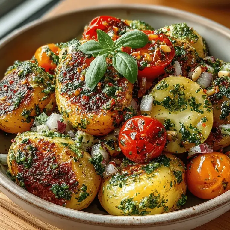 Potato salad is a beloved classic, often seen at summer barbecues, family picnics, and holiday gatherings. While traditional recipes are comforting in their simplicity, there's a world of opportunity to elevate this dish by incorporating unique flavors that excite the palate. Enter Basil Pesto Potato Salad—a vibrant take on the classic that introduces the fresh, aromatic flavors of basil pesto into the mix. This innovative recipe not only adds a burst of color and flavor but also transforms the humble potato salad into a gourmet side dish that complements any meal.