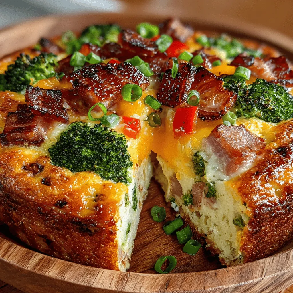 When it comes to breakfast, finding the perfect balance between taste, nutrition, and convenience can often be a challenge. Enter the Cheesy Ham and Broccoli Breakfast Bake—a delectable dish that not only satisfies your morning cravings but also packs a punch of nutrients. This breakfast bake combines the savory flavors of ham and cheese with the freshness of broccoli, creating a comforting meal that can be enjoyed by the whole family. Whether you're hosting a weekend brunch, meal-prepping for the week ahead, or simply looking for a hearty breakfast, this recipe stands out as a versatile and appealing option.