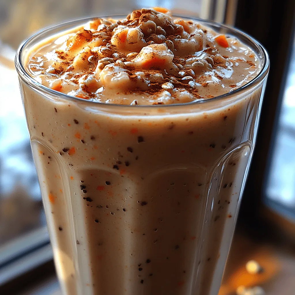 In recent years, smoothies have surged in popularity as a convenient and nutritious meal option. These blended beverages appeal to health-conscious individuals seeking quick, on-the-go alternatives that do not compromise on taste or nutrition. Among the myriad of smoothie recipes available, the Spiced Carrot Cake Smoothie stands out as a delightful fusion of traditional dessert flavors with the wholesome benefits of fresh ingredients. This creative twist on a classic cake not only satisfies your sweet tooth but also packs a punch of vitamins and minerals.