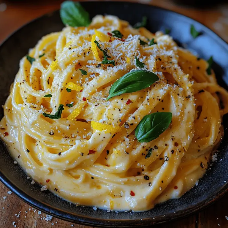When it comes to pasta dishes that manage to be both comforting and refreshing, Zesty Creamy Ricotta Lemon Pasta stands out as a true gem. This delightful recipe features an exquisite combination of creamy ricotta cheese and the bright, zesty flavor of fresh lemon, creating a pasta dish that tantalizes the taste buds and elevates any dining experience. Whether you're preparing a casual weeknight meal or hosting a special gathering, this dish is sure to impress.