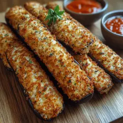 Exploring the delightful world of vegetables can lead to some truly delicious creations, and Crispy Parmesan Eggplant Sticks are a perfect example of how to elevate a humble ingredient. This recipe transforms eggplant into a crunchy, flavorful snack that doubles as a delightful appetizer or a side dish that even the pickiest eaters will love. With a golden, crispy coating and a cheesy flavor, these eggplant sticks can be enjoyed on their own or paired with your favorite dipping sauce. In this post, we will delve into the details of preparing this scrumptious dish, exploring its ingredients, preparation methods, and serving suggestions.