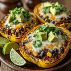 In the world of culinary creativity, the Tex-Mex Spaghetti Squash Taco Boats stand out as a delightful fusion of traditional taco flavors and a health-conscious twist. This dish presents a satisfying alternative to conventional tacos, allowing you to indulge in your favorite Mexican-inspired flavors without the heaviness of traditional tortillas. With a base of roasted spaghetti squash, these taco boats are not only visually appealing but also packed with nutrients, making them a perfect choice for anyone seeking a healthier lifestyle.