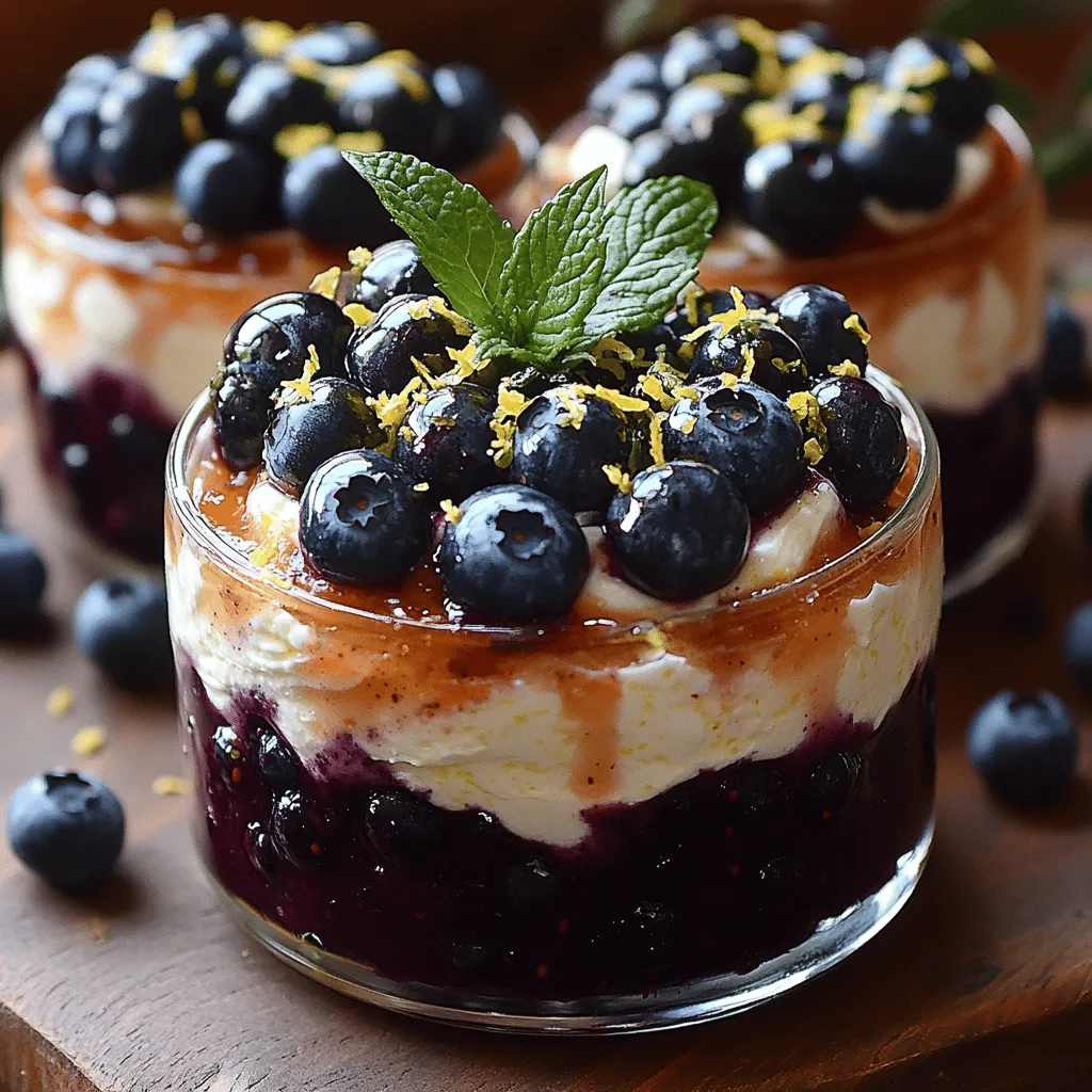 When it comes to desserts that effortlessly blend flavor, texture, and visual appeal, the Silky Lemon Blueberry Fool Delight stands out as a true gem. This delightful treat brings together the tartness of fresh blueberries and the zesty brightness of lemon, all enveloped in a luscious base of mascarpone and whipped cream. It's the perfect dessert to serve at various occasions, whether you're hosting a casual gathering or an elegant dinner party. Its simplicity allows for easy preparation, while the combination of flavors ensures it leaves a lasting impression on your guests.