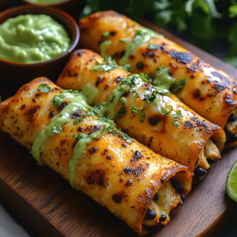 When it comes to Mexican cuisine, few dishes can rival the charm and versatility of taquitos. These rolled tortillas filled with savory ingredients have become a beloved staple in homes and restaurants alike. Traditionally deep-fried, taquitos are often associated with indulgence, but today, we're embracing a healthier twist with our recipe for Crispy Baked Chicken Taquitos. By baking instead of frying, we achieve a satisfying crunch while keeping the dish lighter and more wholesome. Paired with a creamy avocado sauce, these taquitos are not only delicious but also a nutritious option for any meal.