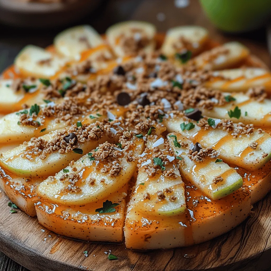 In the realm of healthy snacking, Crunchy Apple Nacho Slices stand out as an innovative and delightful option that appeals to both children and adults alike. This recipe reimagines the beloved concept of nachos, replacing traditional corn chips with fresh apple slices, resulting in a colorful, nutritious, and fun dish that can be enjoyed any time of day. Whether served at a casual gathering, as an after-school snack, or even as a light dessert, these Apple Nacho Slices offer a satisfying crunch complemented by the rich flavors of peanut butter, honey, and an array of delicious toppings.
