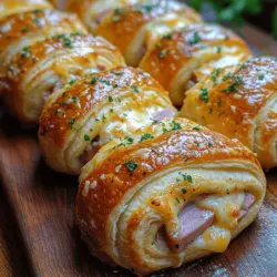 In the realm of quick and delightful snacks, savory ham and cheese crescent rolls stand out as a crowd-pleaser. These delicious bite-sized treats combine the rich flavors of ham and cheese wrapped in flaky crescent roll dough, making them an ideal option for any occasion. Whether you're hosting a casual family gathering, planning a game day party, or simply looking for a satisfying weeknight dinner, these rolls can effortlessly fit the bill. Their appeal lies not only in their taste but also in their versatility; they can be served warm as an appetizer or cooled as a delicious snack throughout the day.
