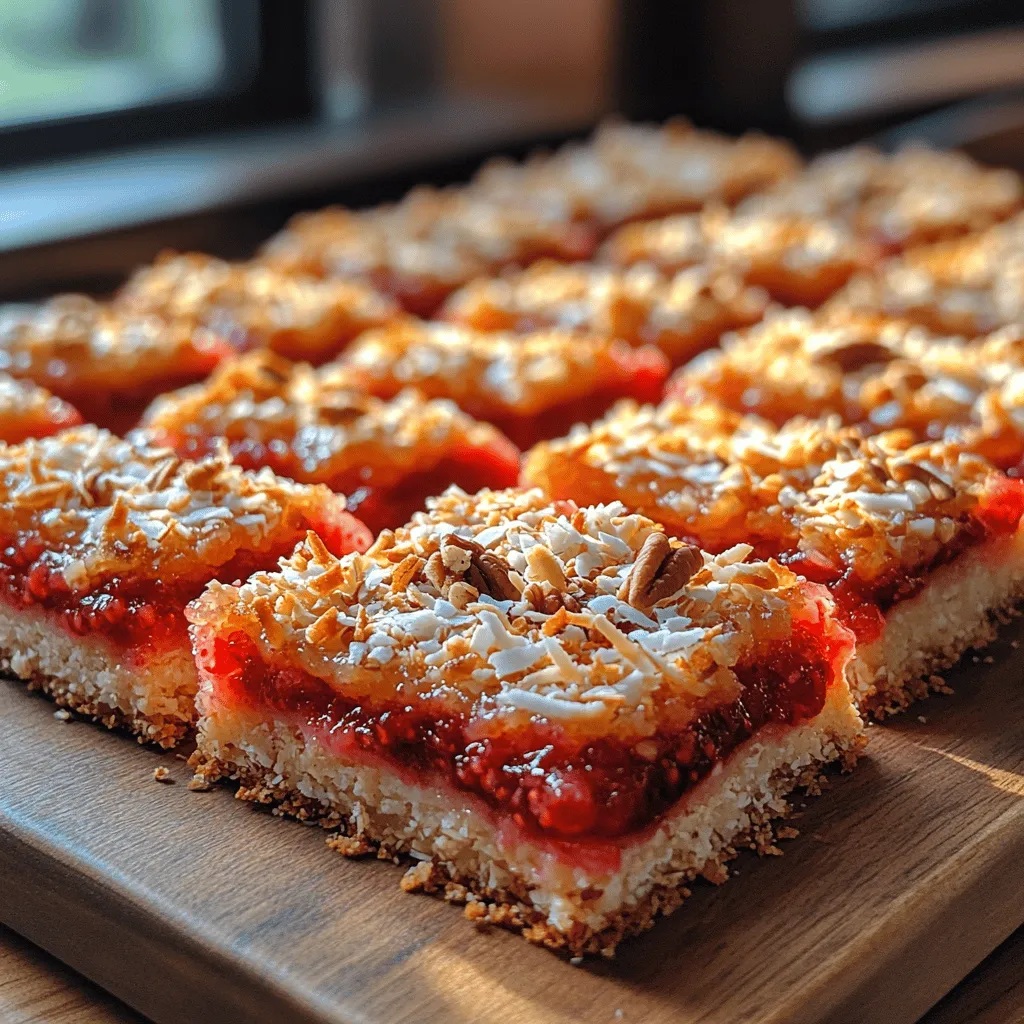 If you're searching for a delightful dessert that satisfies your sweet tooth while being packed with nutritious ingredients, look no further than Sweet Raspberry Coconut Slices. This recipe combines the tartness of fresh raspberries with the tropical flavor of coconut, creating a treat that is both satisfying and health-conscious. With its vibrant colors and irresistible taste, these slices are perfect for any occasion, whether you're hosting a gathering, enjoying a quiet afternoon snack, or looking for a healthy dessert option.