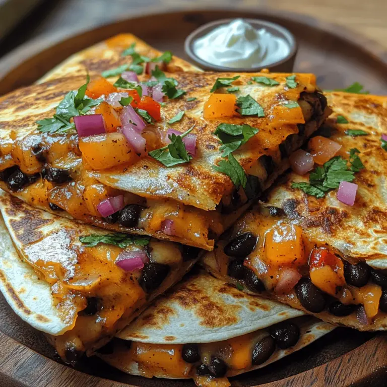 If you’re in search of a delicious, quick, and nutritious meal, look no further than smoky black bean quesadillas. This recipe combines the rich, earthy flavor of black beans with a smoky twist, making for a satisfying dish that can be enjoyed for lunch, dinner, or even as a snack. Quesadillas, a staple in Mexican cuisine, are versatile and can be adapted to suit various dietary preferences, but the smoky black bean version stands out for its depth of flavor and health benefits.