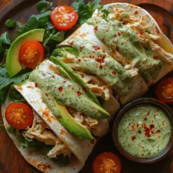 Cilantro-Lime Bliss Chicken Wraps