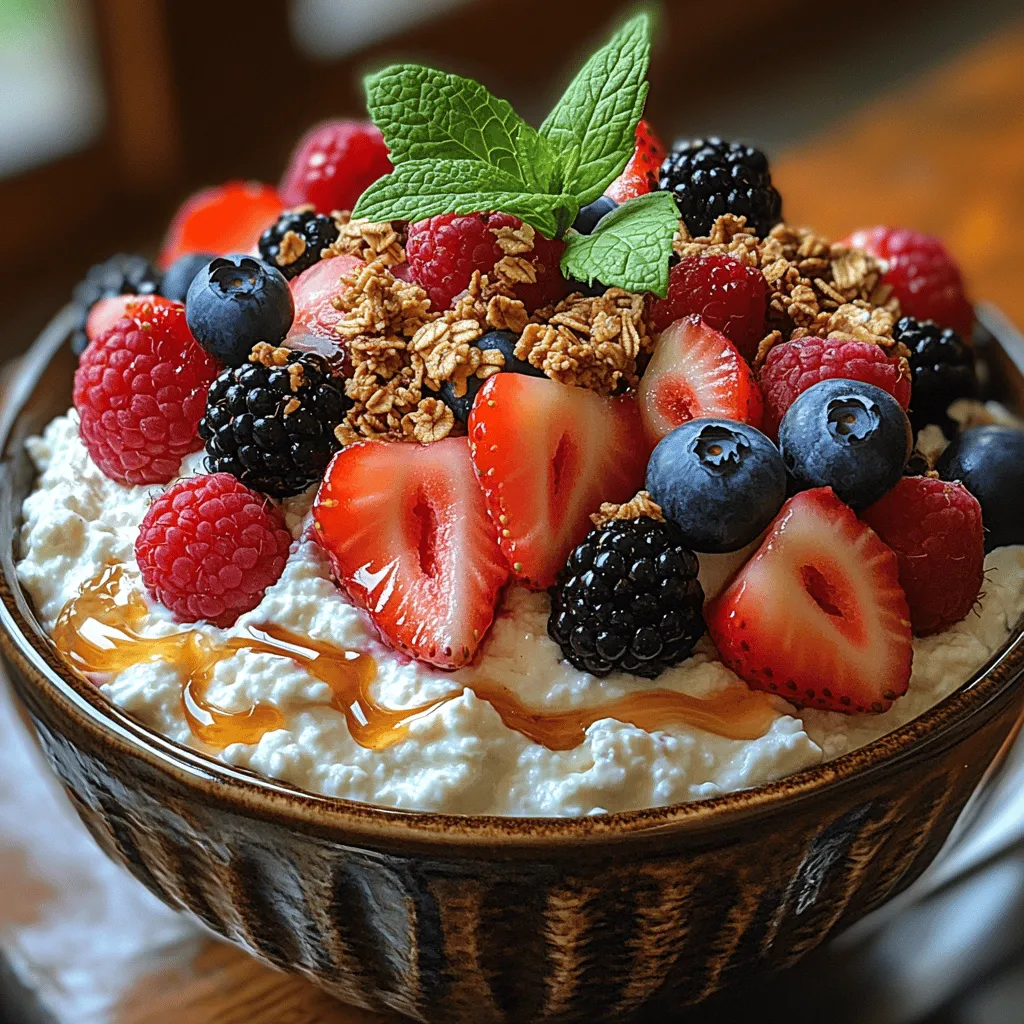 In the realm of healthy eating, few dishes manage to be as satisfying and versatile as the Berry Bliss Cottage Cheese Bowl. This vibrant and colorful dish not only pleases the eyes but also delights the taste buds with its harmonious blend of creamy cottage cheese and the natural sweetness of fresh berries. Whether you’re looking for a nutritious breakfast option, a quick snack, or a delightful dessert, this bowl ticks all the boxes. Packed with protein, essential vitamins, and antioxidants, the Berry Bliss Cottage Cheese Bowl is a nourishing choice that fits seamlessly into various dietary preferences, making it suitable for health-conscious individuals and families alike.