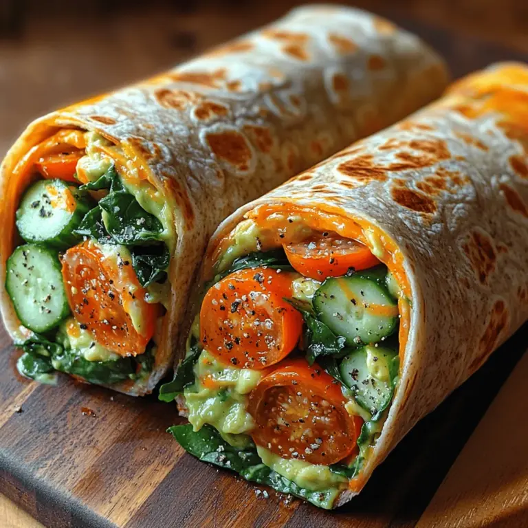 Layering your ingredients effectively is key to achieving the perfect flavor and texture balance in your Creamy Avocado Ranch Wraps. Start with a base layer of the creamy avocado ranch dressing spread evenly across the wrap. This not only adds moisture but also helps to hold the other ingredients in place.