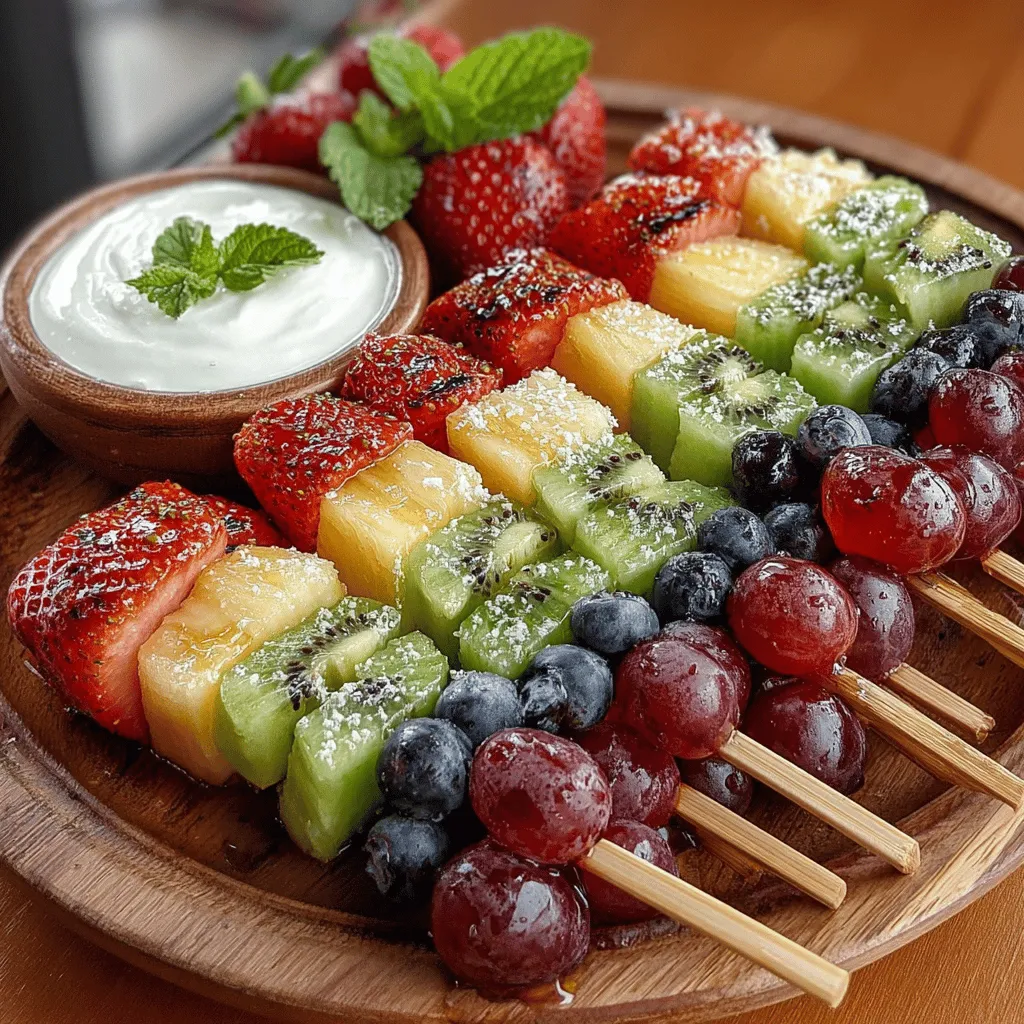 Creating a smooth and flavorful yogurt dip is a simple yet essential part of elevating your fruit skewers. This creamy accompaniment not only enhances the taste but also adds a delightful texture contrast to the fresh fruits. Here’s how to make it: