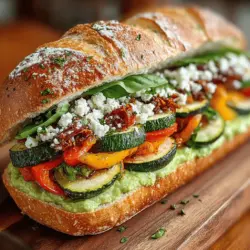 The Zesty Italian Veggie Sandwich is a vibrant and flavorful plant-based meal that elevates the simple concept of a sandwich into a culinary experience. Bursting with fresh ingredients and zesty flavors, this sandwich offers a delightful combination of textures and tastes, making it an ideal choice for anyone seeking a nutritious, meatless option. As vegetarian and vegan diets gain traction in modern culinary landscapes, the Zesty Italian Veggie Sandwich stands out as a delicious representation of what plant-based meals can offer.