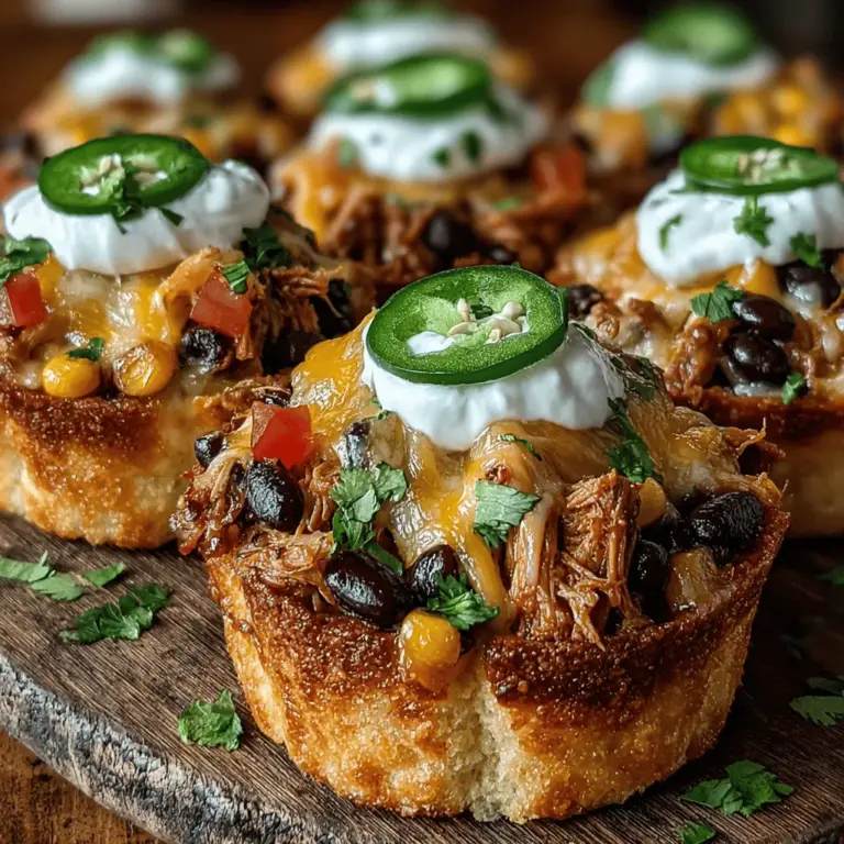 When it comes to appetizers that leave a lasting impression, Crunchy Mini Chicken Nacho Tortilla Cups stand out as a delightful choice. Perfect for parties, game days, or family gatherings, these bite-sized treats pack a punch of flavor and texture that is hard to resist. The combination of crispy tortilla cups filled with savory chicken, beans, and cheese creates a culinary experience that is both satisfying and fun to eat. Not only are they incredibly versatile, allowing for a variety of ingredient swaps to accommodate different dietary preferences, but they also bring an element of excitement to any occasion.