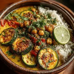 Zesty Zucchini Chickpea Curry