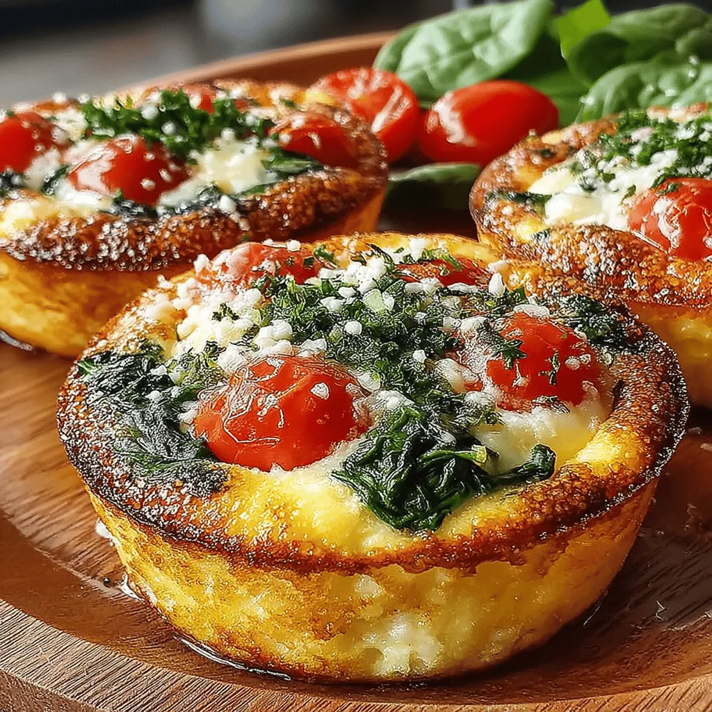 To achieve the perfect egg mixture for your Spinach & Tomato Egg Muffins, start by selecting fresh, high-quality eggs. Crack them into a large mixing bowl, ensuring no shell fragments slip in. Use a whisk or a fork to beat the eggs until they are fully combined. The goal is to achieve a uniform texture with a light froth, which incorporates air into the mixture. This air will help your muffins rise beautifully during baking.