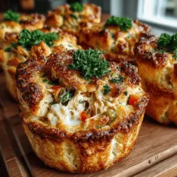 Mini Chicken Pot Pie Biscuit Bowls Recipe