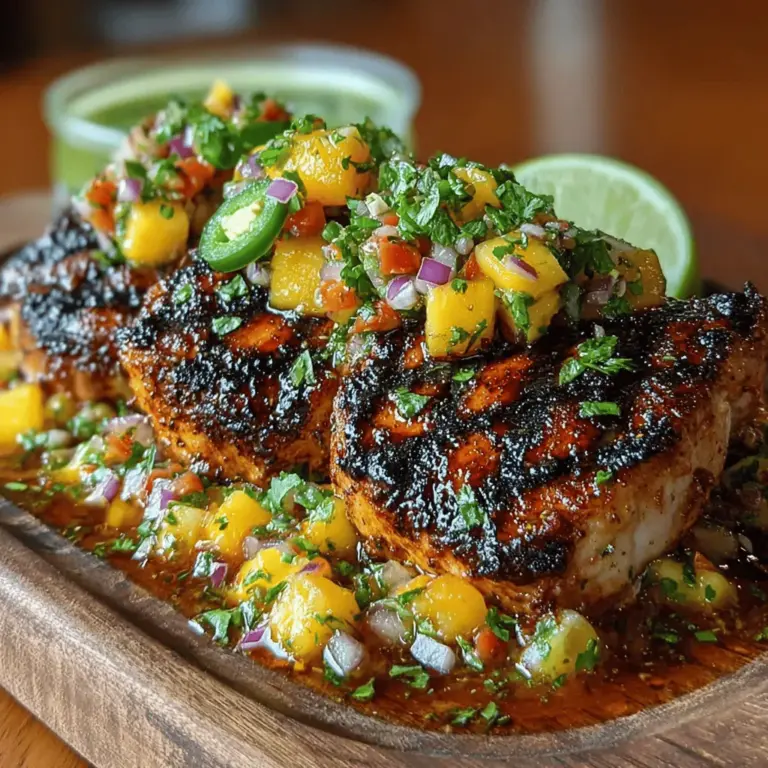 Grilled Chicken with Peach Salsa is a delightful dish that perfectly captures the essence of summer dining. The succulent, smoky flavor of marinated grilled chicken pairs beautifully with the fresh, vibrant notes of peach salsa, creating a harmonious blend that excites the palate. This recipe not only showcases the best seasonal ingredients but also highlights a medley of flavors that are both refreshing and satisfying. Whether you’re hosting a backyard barbecue or looking for a quick weeknight dinner, this dish promises to impress with its colorful presentation and explosive taste.