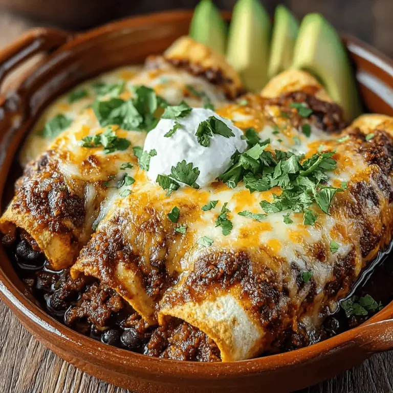 Sweet Potato & Black Bean Enchiladas are a delightful dish that combines the vibrant flavors of Mexican cuisine with the wholesome goodness of nutritious ingredients. This recipe offers a delicious plant-based option that appeals to vegetarians and anyone looking to incorporate healthier meals into their diet. The combination of sweet potatoes and black beans creates a satisfying filling that is both hearty and nutritious, making these enchiladas a perfect choice for a family dinner or meal prep for the week ahead.
